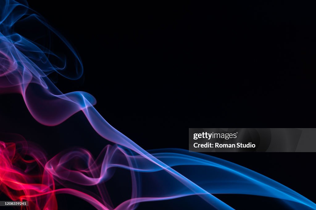 Colorful Steam On A Black Background Vaporizer Smoke Abstract Background  High-Res Stock Photo - Getty Images
