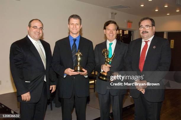 Shelly Palmer Advanced Media Technology Awards Chairman at NATAS, Greg Baumann, Editor Television Week, NATAS President Peter Price and Charlie...