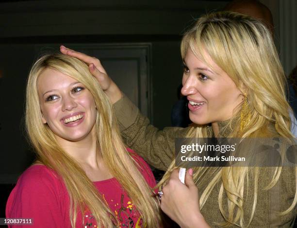 Hilary Duff and Haylie Duff during Los Angeles Book Launch of "People We Know, Horses They Love" at Hotel Casa Del Mar in Santa Monica, California,...