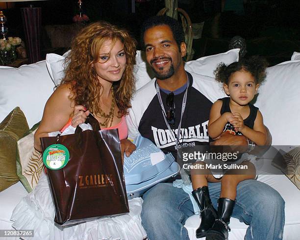 Allana Nadel, Kristoff St. John and daughter Lola in Backstage Creations Talent Retreat