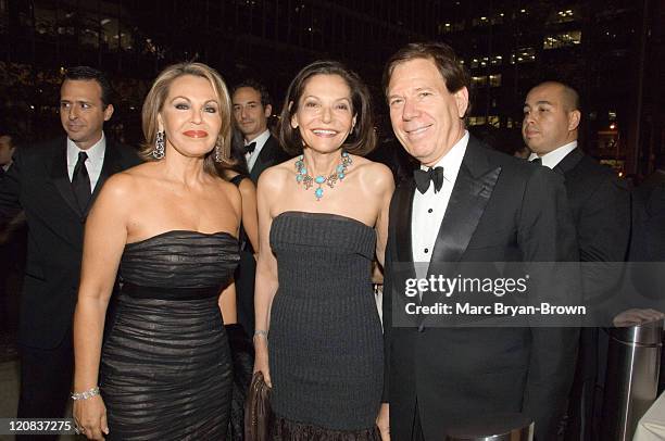 Maria Elena Salinas of Noticiero Univision, Judy Price and NATAS President Peter Price at the 2nd annual Leaders of Spanish Language Television Emmy...