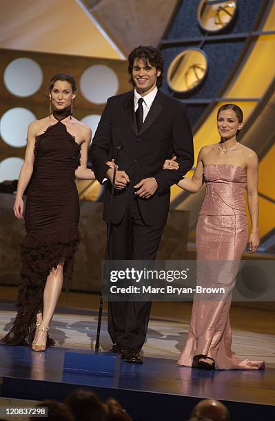 Rebecca Budig, Alicia Minshew & Max Alexander during 30th Annual Daytime Emmy Awards - Show at Radio City Music Hall in New York, NY, United States.