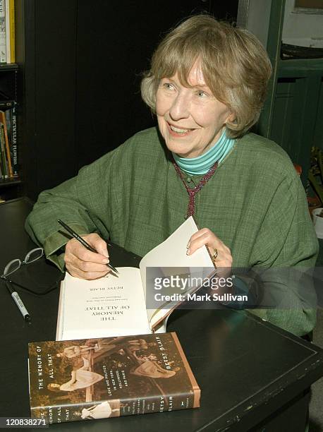 Betsy Blair during Betsy Blair Signs Her New Book "The Memory Of All That" at Book Soup in West Hollywood, California, United States.