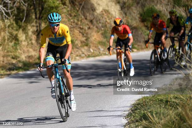 Jakob Fuglsang of Denmark and Astana Pro Team Yellow Leader Jersey / during the 66th Vuelta a Andalucía - Ruta del Sol 2020, Stage 4 a 125km stage...