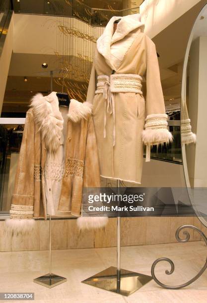 Teso Fur display during Giuliana Teso Appearance and Trunk Sale at Neiman Marcus at Neiman Marcus Beverly Hills in Beverly Hills, California, United...