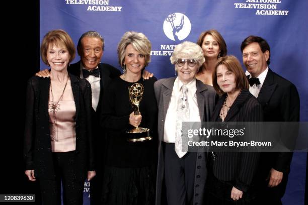 Mary Tyler Moore, Mike Wallace, Sheila Nevins, Elaine Stritch, Lorraine Bracco, Lee Grant and Peter Price at the 26th Annual News and Documentary...