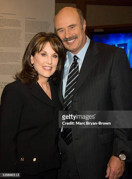 Dr. Phil McGraw and Robin McGraw during The Museum of Television & Radio Presents Behind the Scenes with "Dr. Phil" at Museum of Television & Radio...