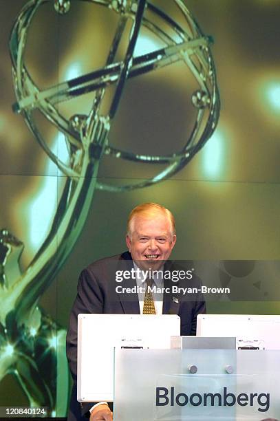 Anchor Lou Dobbs at the 2005 Business and Financial Reporting Emmy Award Ceremony.