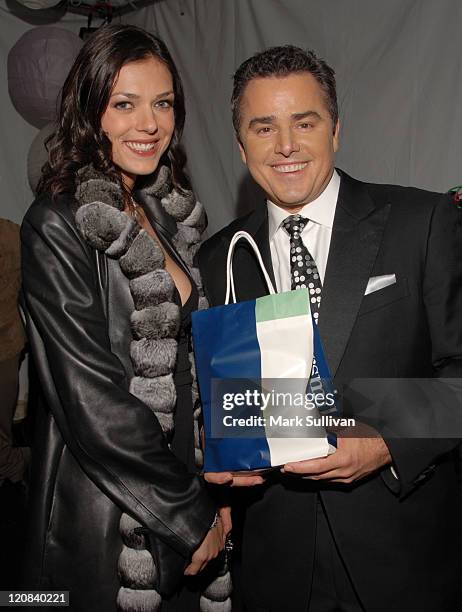 Adrianne Curry and Christopher Knight during Backstage Creations at the 5th Annual TV Land Awards at Barker Hangar in Santa Monica, California,...