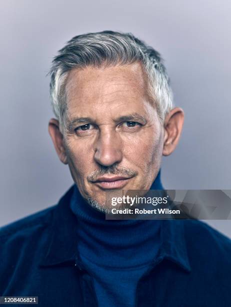 Tv presenter and former professional footballer Gary Lineker is photographed for the Times magazine on August 27, 2019 in London, England.
