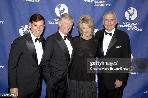 26th Annual News and Documentary Emmy Awards Ceremony.Peter Price, Ted Koppel, Sheila Nevins and Dan Rather at the 26th Annual News and Documentary...