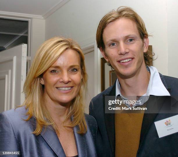 Kate Carr, CEO/president of the Elizabeth Glaser Pediatric AIDS Foundation, and Kip Pardue