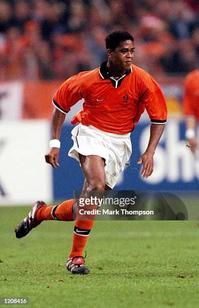Patrick Kluivert of Holland during the International Friendly against Argentina at the Amsterdam ArenA in Holland. \ Mandatory Credit: Mark Thompson...