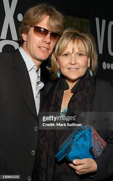 Brenda Vaccaro and husband Guy Hector during VOX Vodka and Out Magazine Honor Greg Gorman at W Hotel in Westwood, California, United States.