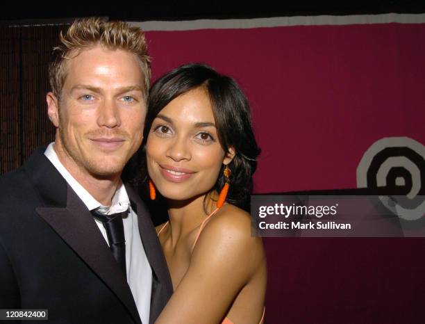 Jason Lewis and Rosario Dawson in Backstage Creations Talent Retreat