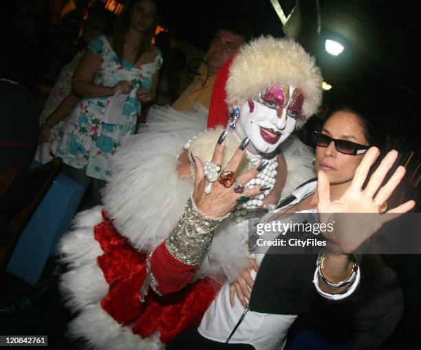 Actress Sonia Braga attends Angela Leal birthday party. The event was organized by her daughter Leandra.