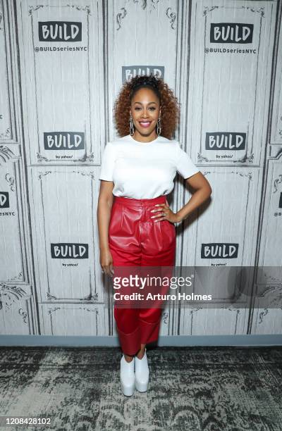 Simone Missick visits Build Series at Build Studio on February 24, 2020 in New York City.