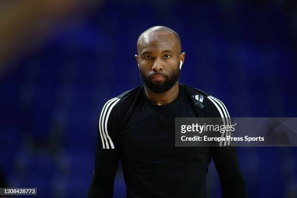 Tyrese Rice of Panathinaikos looks on during the EuroLeague basketball match played between Real Madrid Baloncesto and Panathinaikos BC at Wizink...