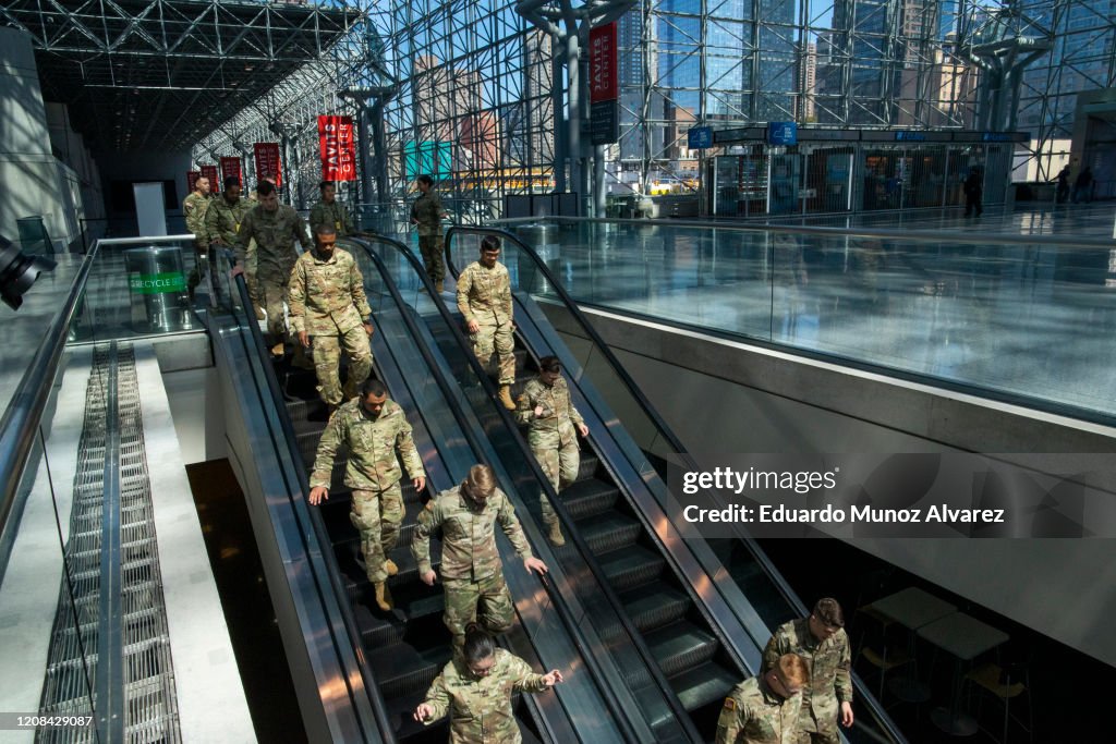 NY Governor Andrew Cuomo Holds Daily Briefing At Javits Center