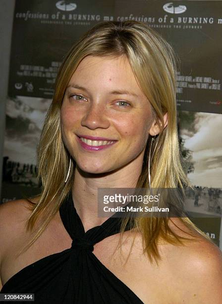 Amy Smart during "Confessions of a Burning Man" Premiere - Arrivals at Laemmle Fairfax Cinemas in Hollywood, California, United States.