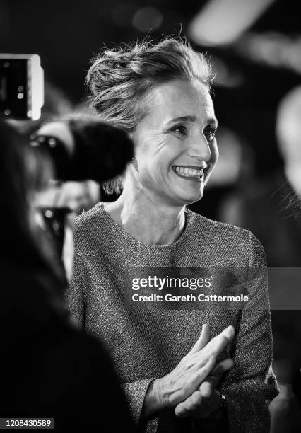 Kristin Scott Thomas attends the "Military Wives" UK Premiere at Cineworld Leicester Square on February 24, 2020 in London, England.