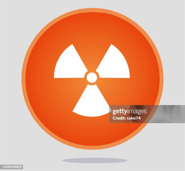 radiation icon - caution radiation stock illustrations