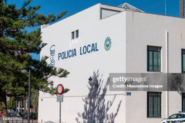 policia local en valencia, españa - police station fotografías e imágenes de stock