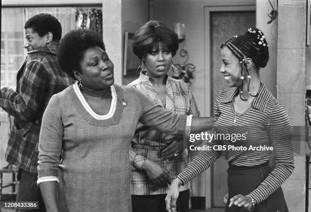 In the CBS television program "Good Times," Thelma , played by BernNadette Stanis, announces to mother Florida Evans , played by Esther Rolle, that...