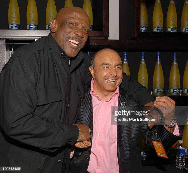 Lou Gossett Jr. And Giovanni "The Margarita King" during Backstage Creations at the 5th Annual TV Land Awards at Barker Hangar in Santa Monica,...