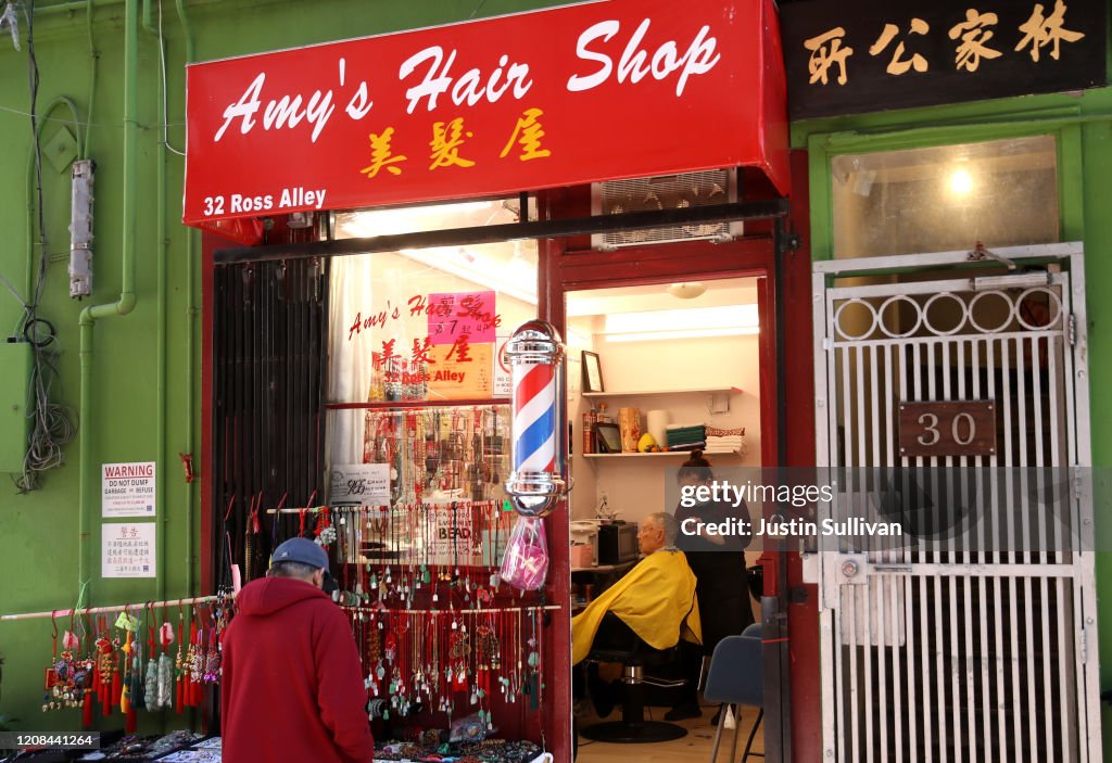 Speaker Nancy Pelosi Meets With Local Business Owners In San Francisco's Chinatown