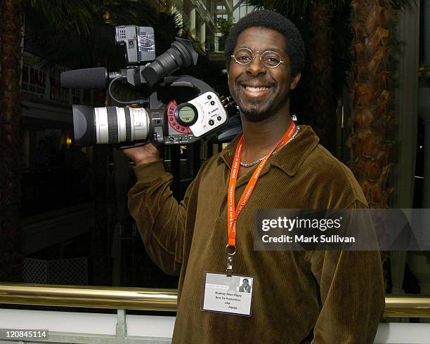 Rodney Allen Rippy working as cameraman for KABC-TV at the American Film Market