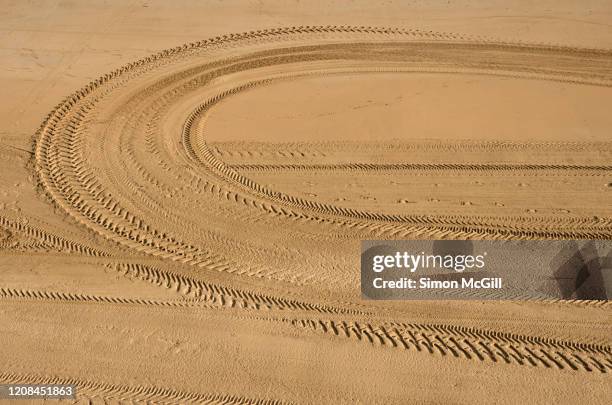 Sand Racing Marks Tyre Marks On Sand Photos and Premium High Res Pictures - Getty Images
