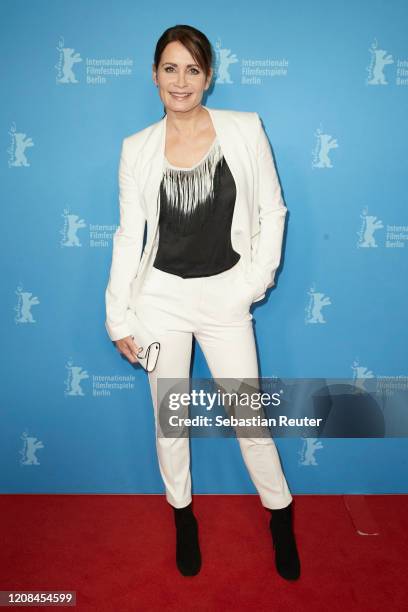 Anja Kling poses at the Netflix premiere of "Freud" during the 70th Berlinale International Film Festival Berlin at Zoo Palast on February 24, 2020...