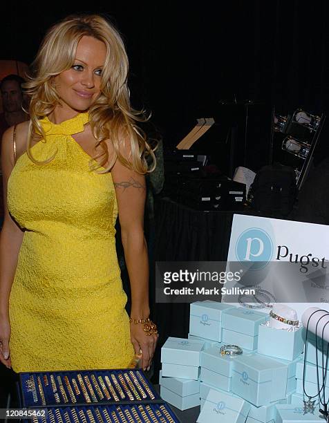 Pam Anderson in The Flavia Fusion Retreat during The Flavia Fusion Retreat by Backstage Creations at the 2005 Billboard Music Awards - Day 2 at MGM...
