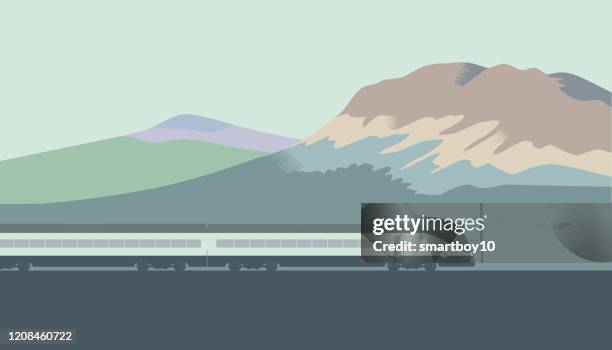 hochgeschwindigkeitszüge - high speed train stock-grafiken, -clipart, -cartoons und -symbole