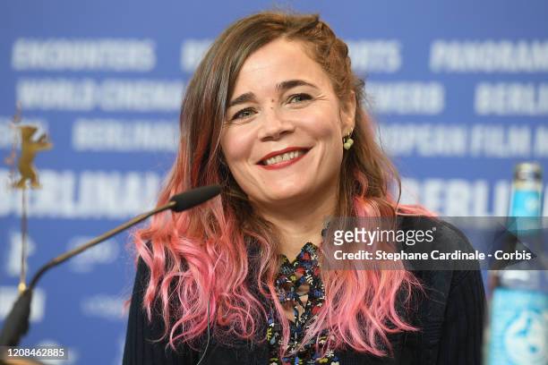 Blanche Gardin attends the "Delete History" press conference during the 70th Berlinale International Film Festival Berlin at Grand Hyatt Hotel on...