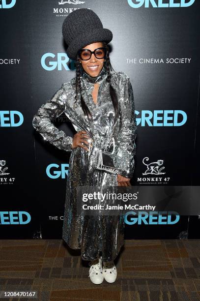 June Ambrose attends Sony Pictures Classics & The Cinema Society Special Screening Of "Greed" at Cinepolis Chelsea on February 24, 2020 in New York...