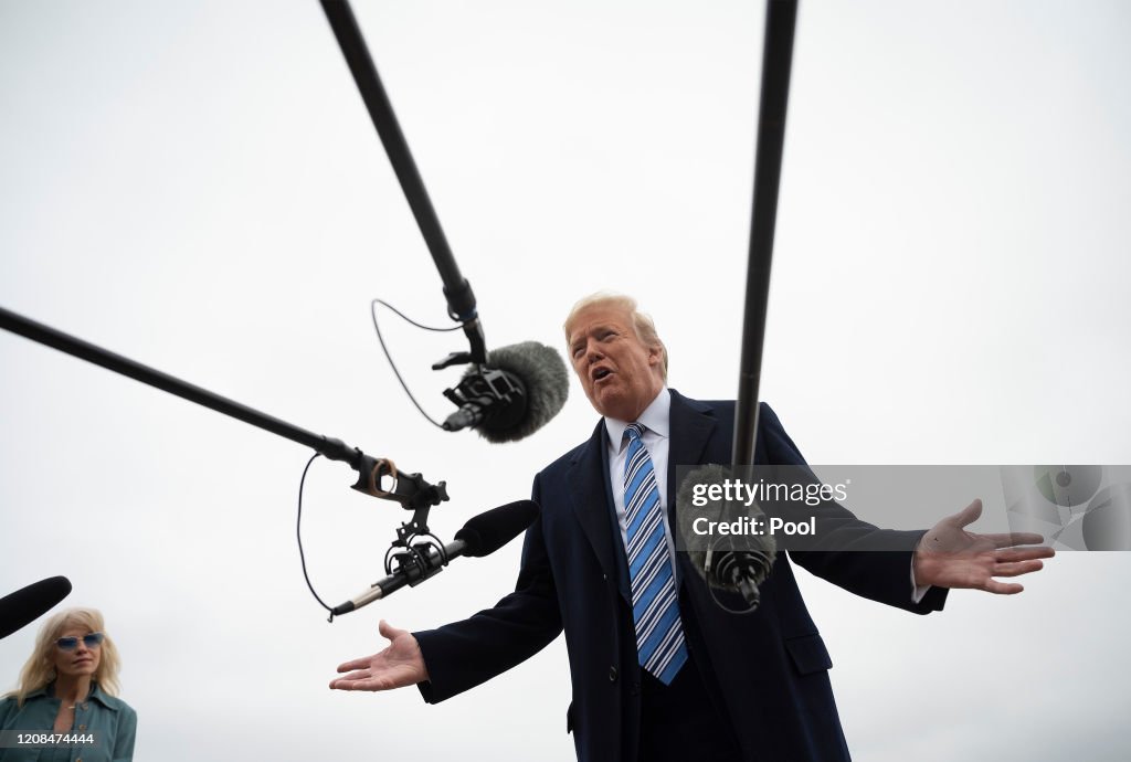 President Trump Departs for Norfolk, VA