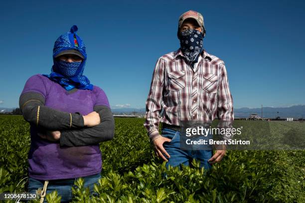 Henry Vasques has been an agricultural laborer for 9 years. He is seen with Juana Gonzalez who has labored for 10 years. Henry worries about Covid-19...