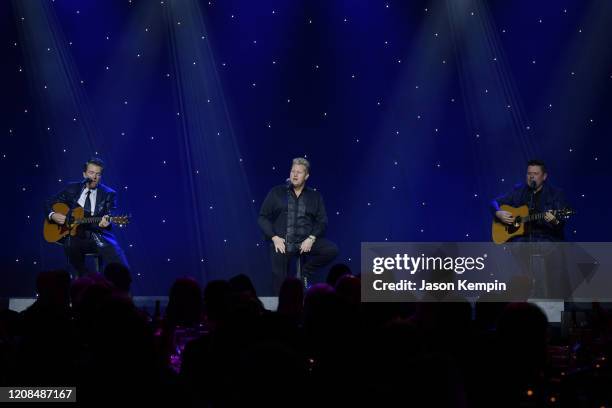 Rascal Flatts perform onstage at the 12th Annual T.J. Martell Foundation Nashville Gala at Omni Hotel on February 24, 2020 in Nashville, Tennessee.