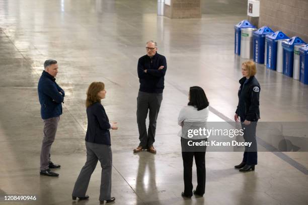 King County Executive Dow Constantine, Congresswoman Dr. Kim Schrier, Washington State Governor Jay Inslee, US Congresswoman Pramila Jayapal and...