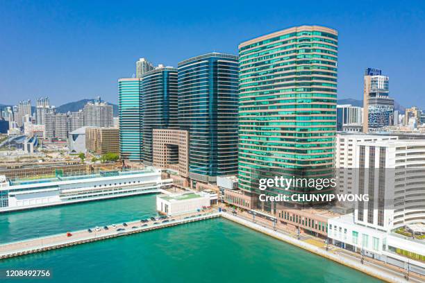 pier in tsim sha tsui, kowloon - kowloon stock pictures, royalty-free photos & images