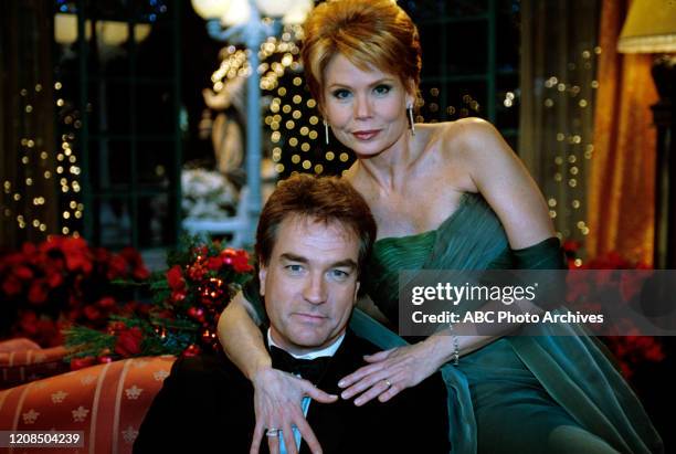 Edmund and Brooke arrived for the Crystal Ball, on Thursday, Dec. 27, 2001 on ABC Daytime's "All My Children". "All My Children" airs Monday-Friday,...