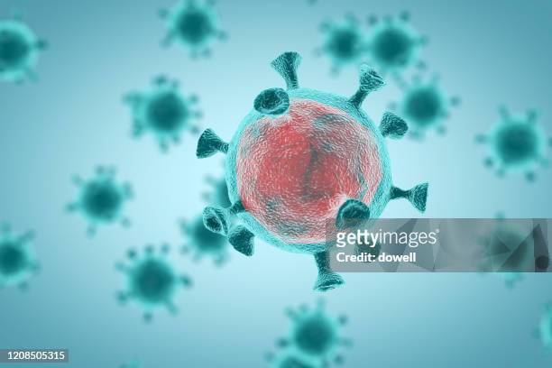 coronavirus,3d render - virus organism stock pictures, royalty-free photos & images