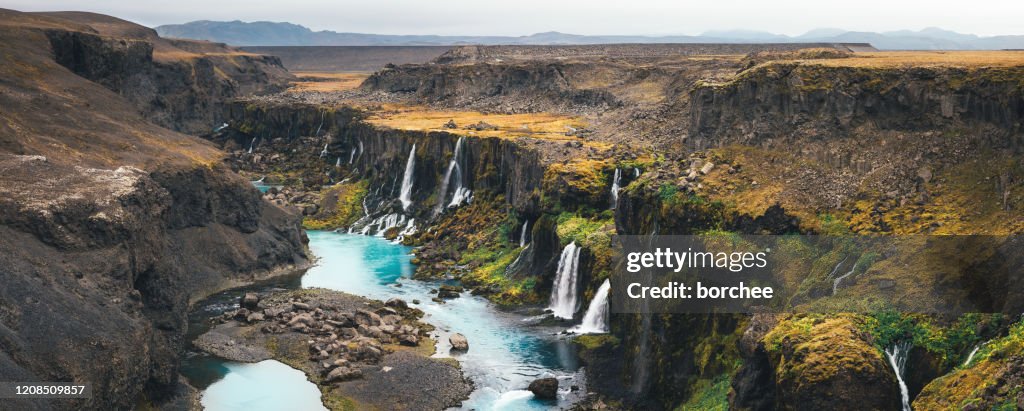 Watervallen in IJsland