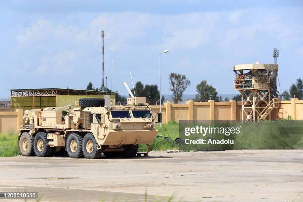 The US-led coalition forces handover the K1 Air Base to the Iraqi Army in Kirkuk, Iraq on March 29, 2020.