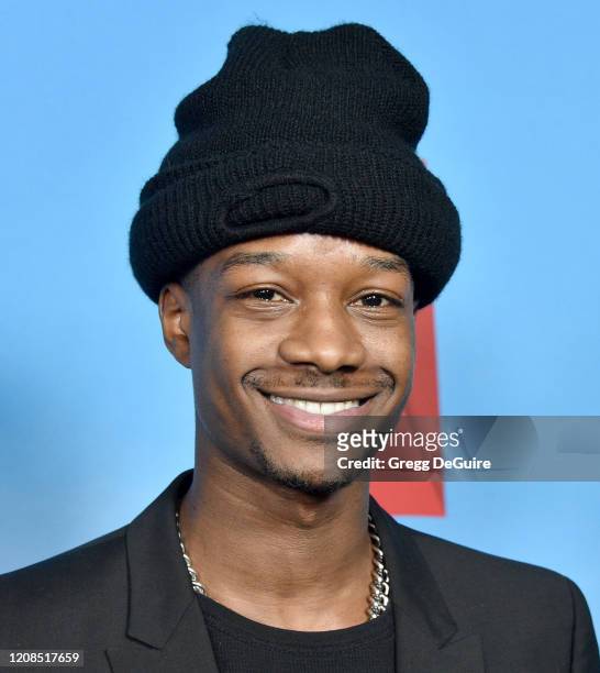 Lamar Johnson attends the Special Screening Of Netflix's "All The Bright Places" at ArcLight Hollywood on February 24, 2020 in Hollywood, California.