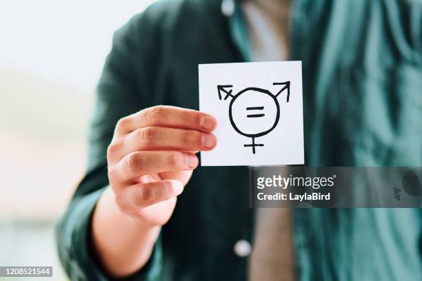 equality stems progress for all - gender symbol stock pictures, royalty-free photos & images