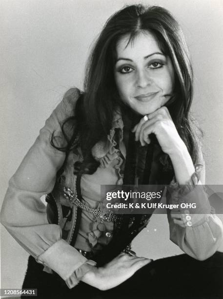 Portrait of Greek pop singer Vicky Leandros, Hamburg, Germany, circa 1967.