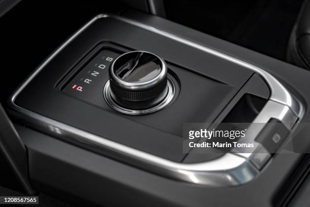 modern car gearbox lever - gear shift stock pictures, royalty-free photos & images